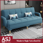 Nordic Design 3 Seater Linen Fabric Recliner Sofa D2 / Sofa Bed D2