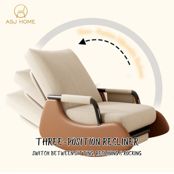 Minimalist Designed Rocking Sofa Chair D2- With Retractable Footrest Design - Image 6