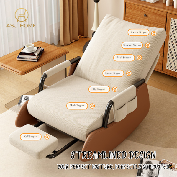 Minimalist Designed Rocking Sofa Chair D2- With Retractable Footrest Design - Image 7