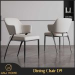 2 in 1 - Stylish Dining Chair D9 – PU Leather, Ergonomic Design for Home & Hotel